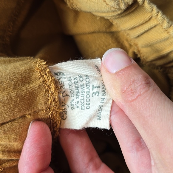 Easy Peasy Casual Yellow Elastic Waist Shorts with Relaxed Fit - Picture 3 of 4